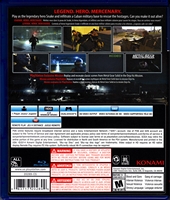 Sony PlayStation 4 Metal Gear Solid 5 Ground Zeroes Back CoverThumbnail